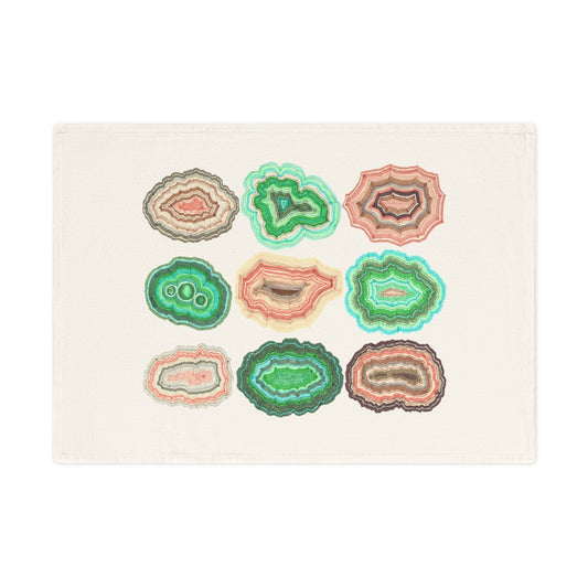 Geology Agate Organic Tea Towel