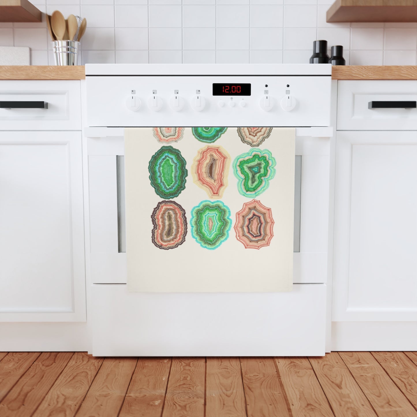 Geology Agate Organic Tea Towel
