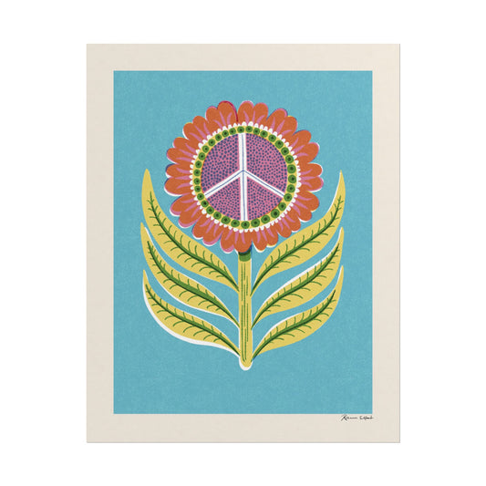 Peace Series: Peace Sign Flower Art Print