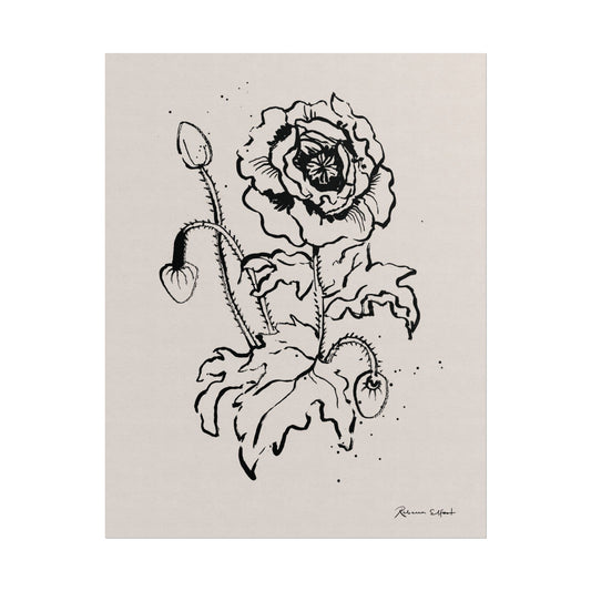 Ink Poppy - Art Print