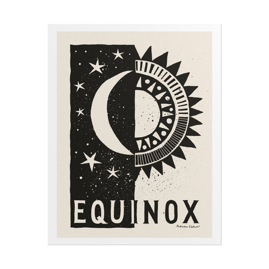 Equinox Sun and Moon Art Print