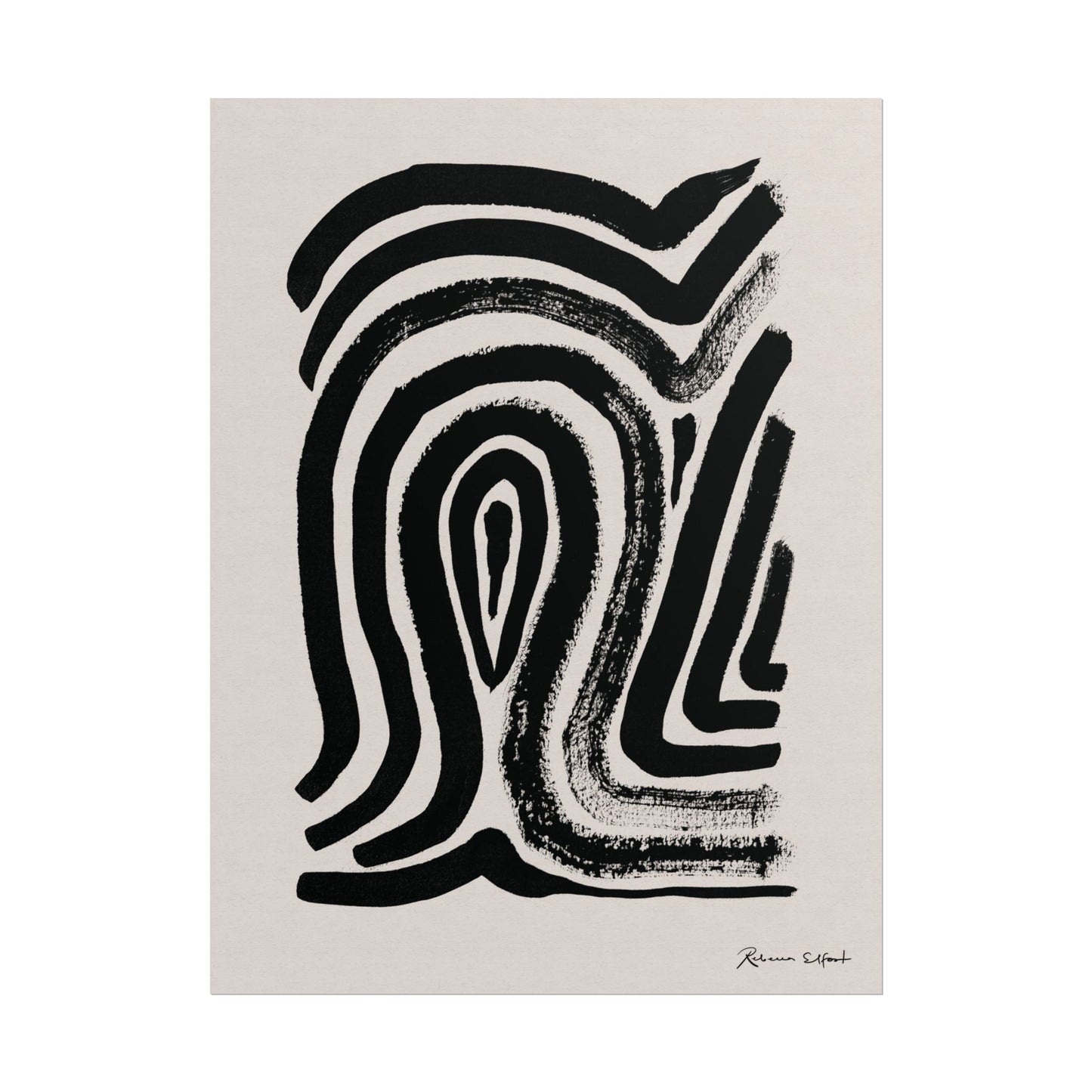Abstract Ink Fingerprint 2 - Art Print