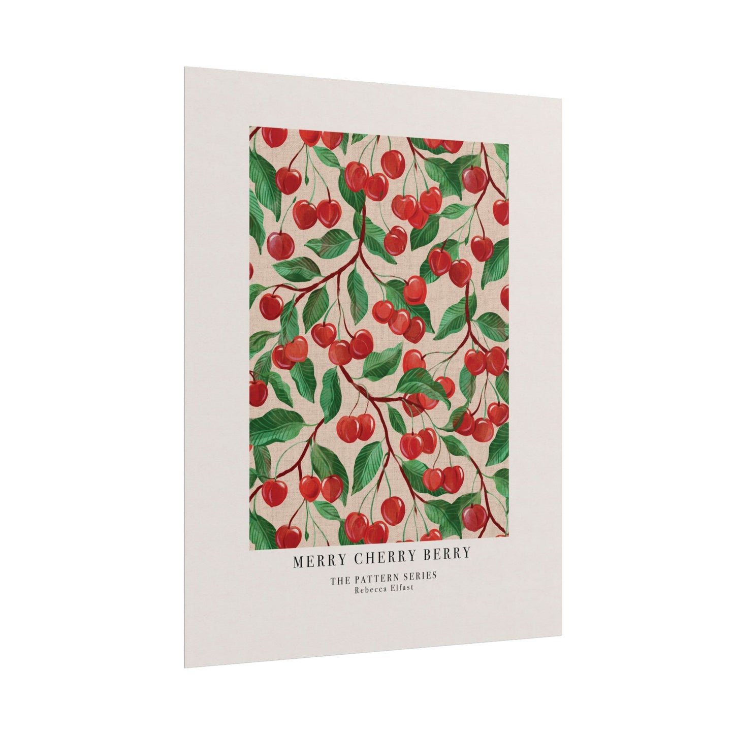 Merry Cherry Berry - The Pattern Series - Art Print