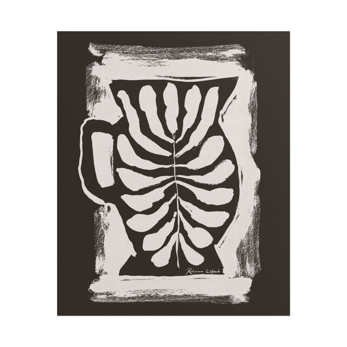 Ink Pitcher Chocolate Brown - Art Print