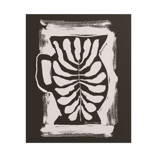 Ink Pitcher Chocolate Brown - Art Print