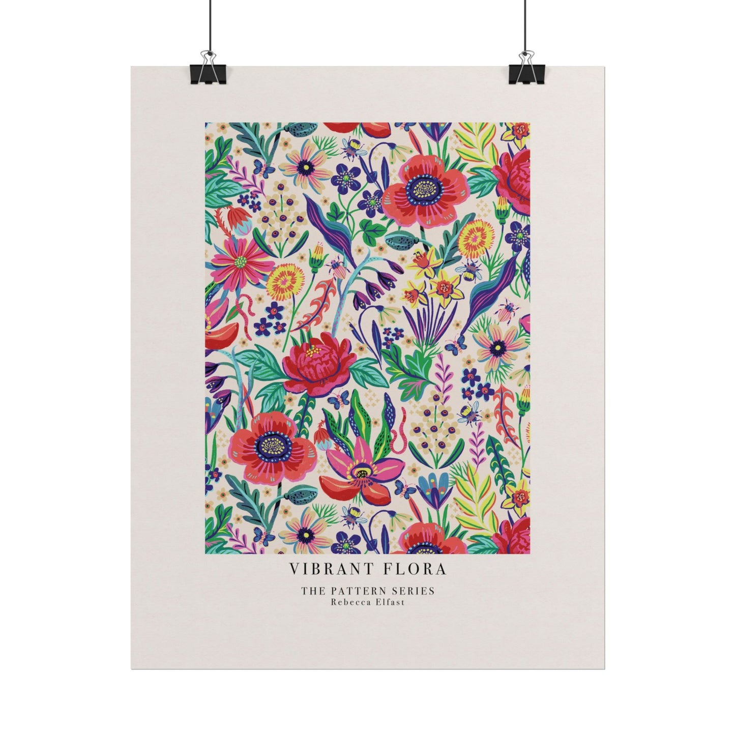 Vibrant Flora - The Pattern Series - Art Print