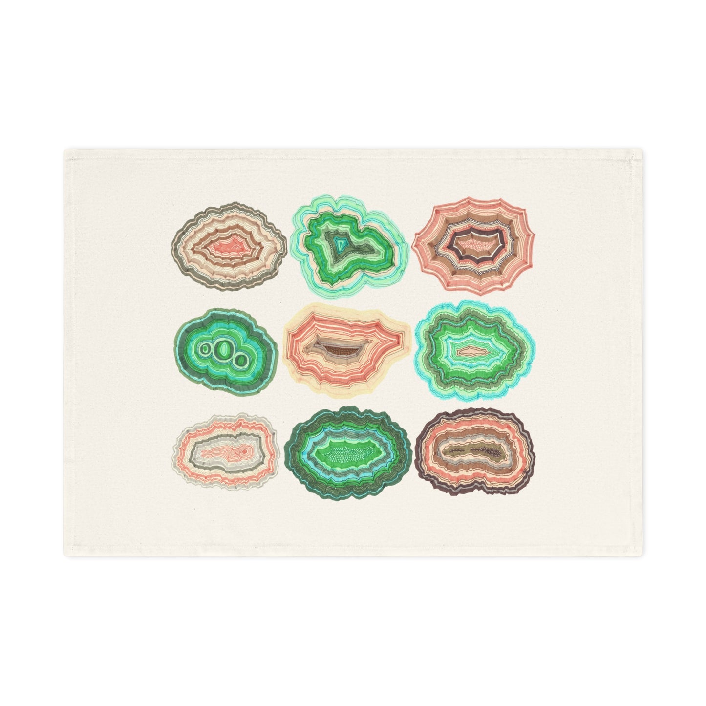 Geology Agate Organic Tea Towel
