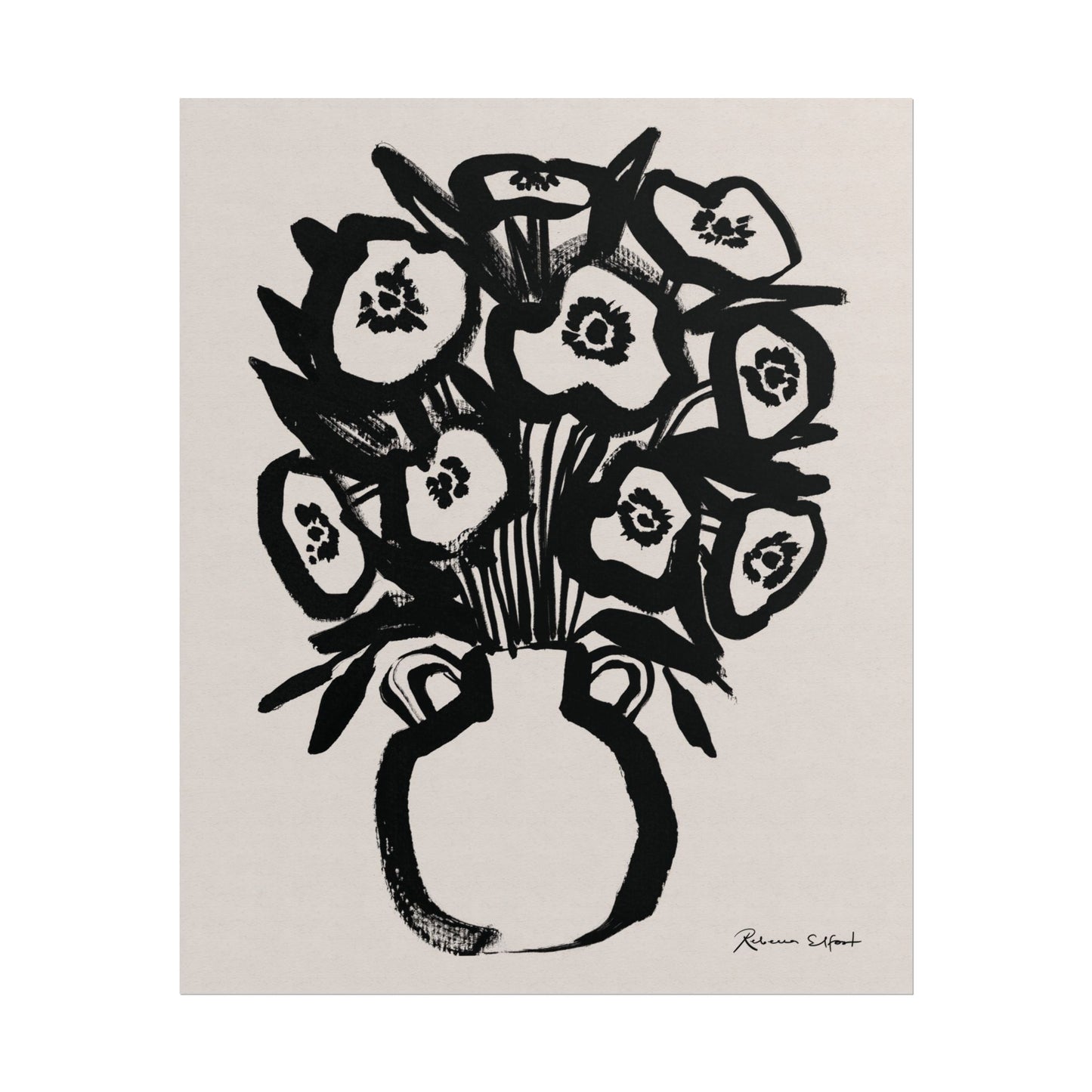 Bold Ink Bouquet - Art Print