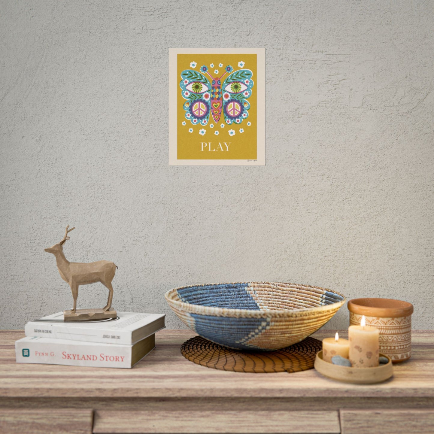 Peace Series: Butterfly "Play" Art Print