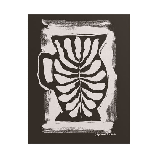 Ink Pitcher Chocolate Brown - Art Print