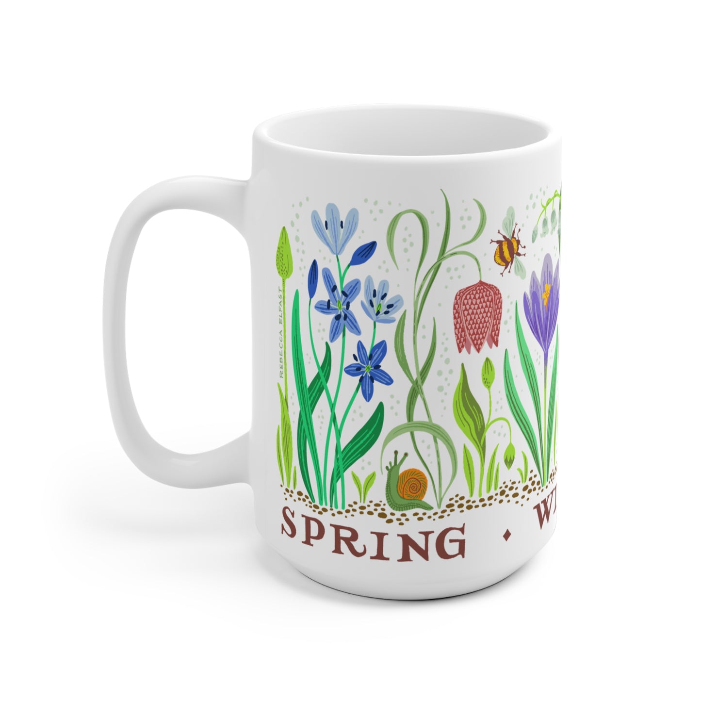 Spring Will Return Botanical Printed Ceramic Mug