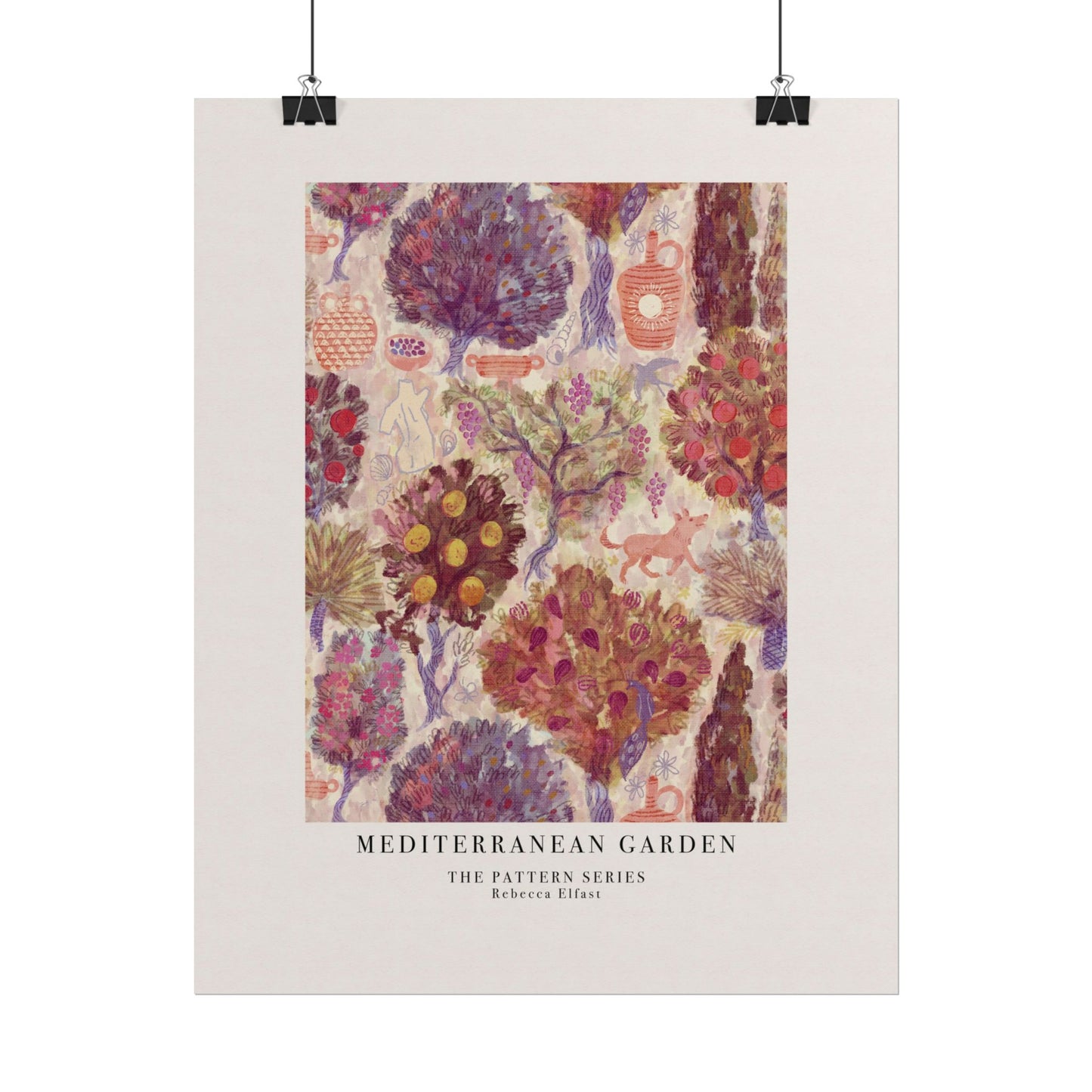 Mediterranean Garden - The Pattern Series - Art Print