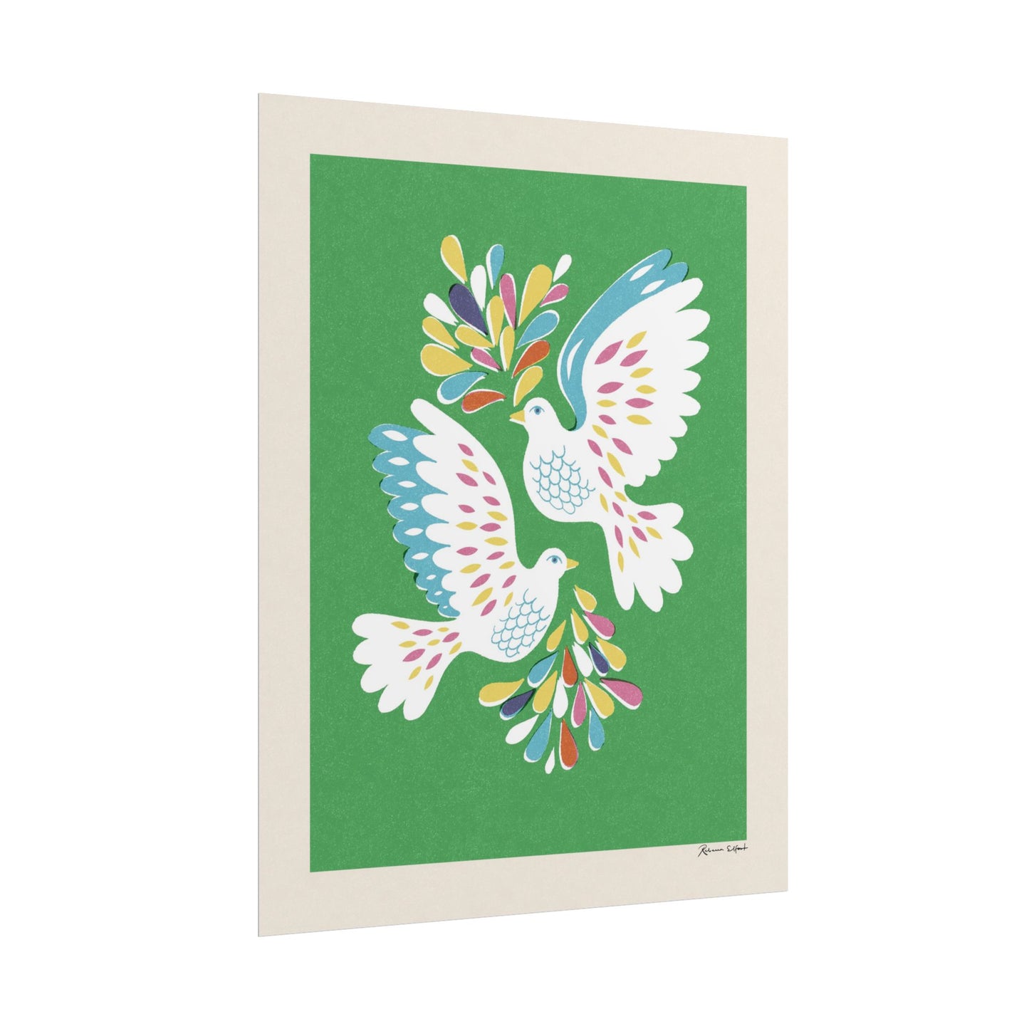 Peace Series: Love Birds Art Print