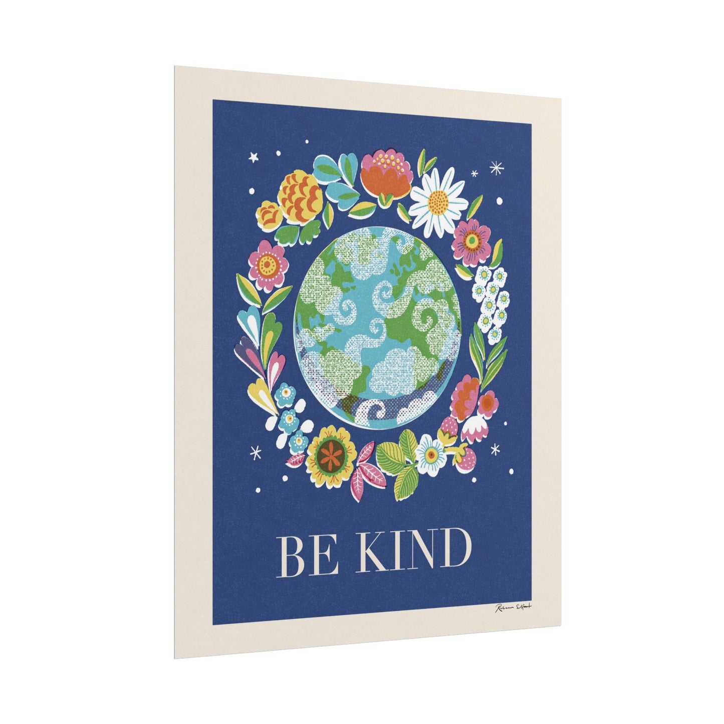 Peace Series: Planet Earth 'Be Kind' Art Print