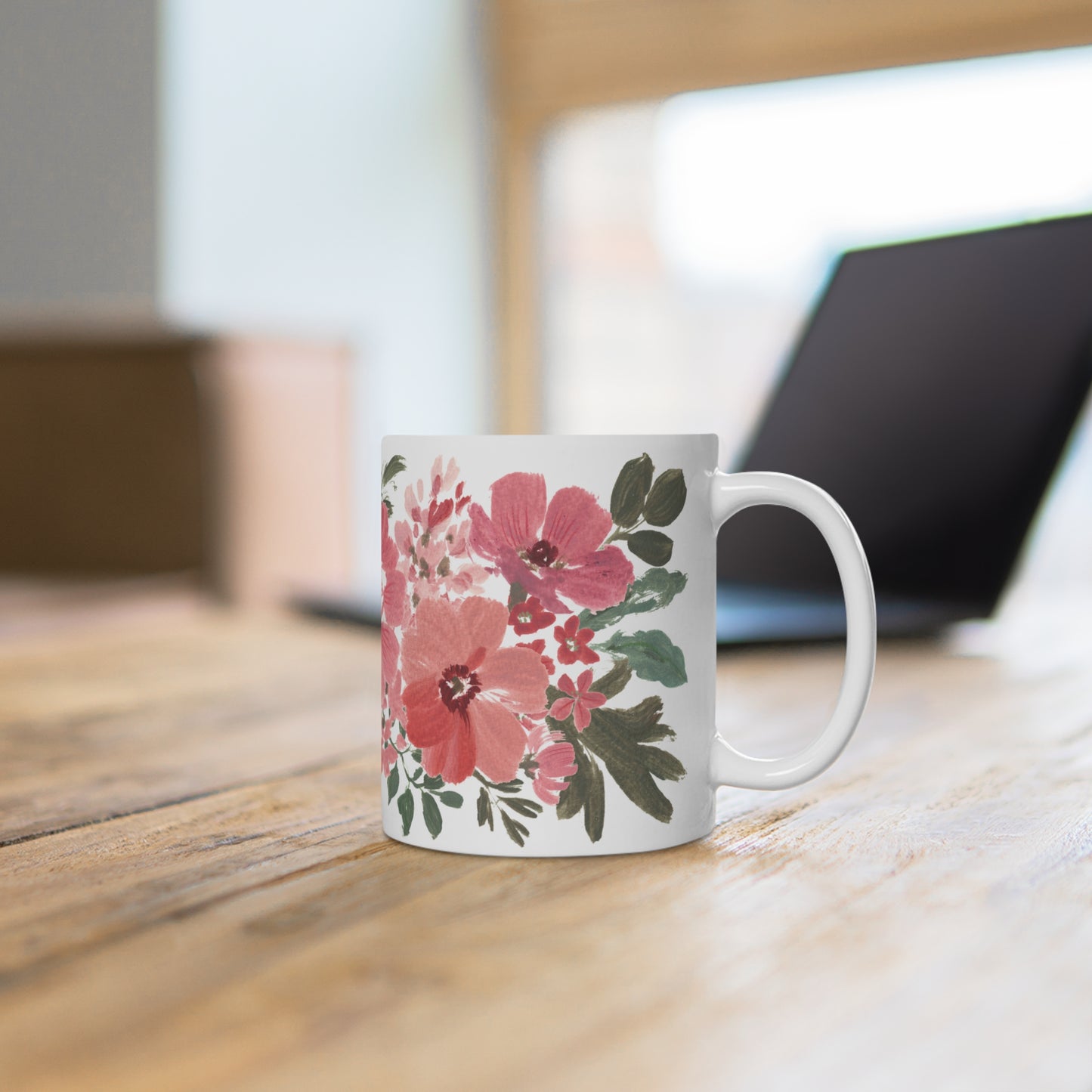 Coral Flowerbed Printed Ceramic Mug