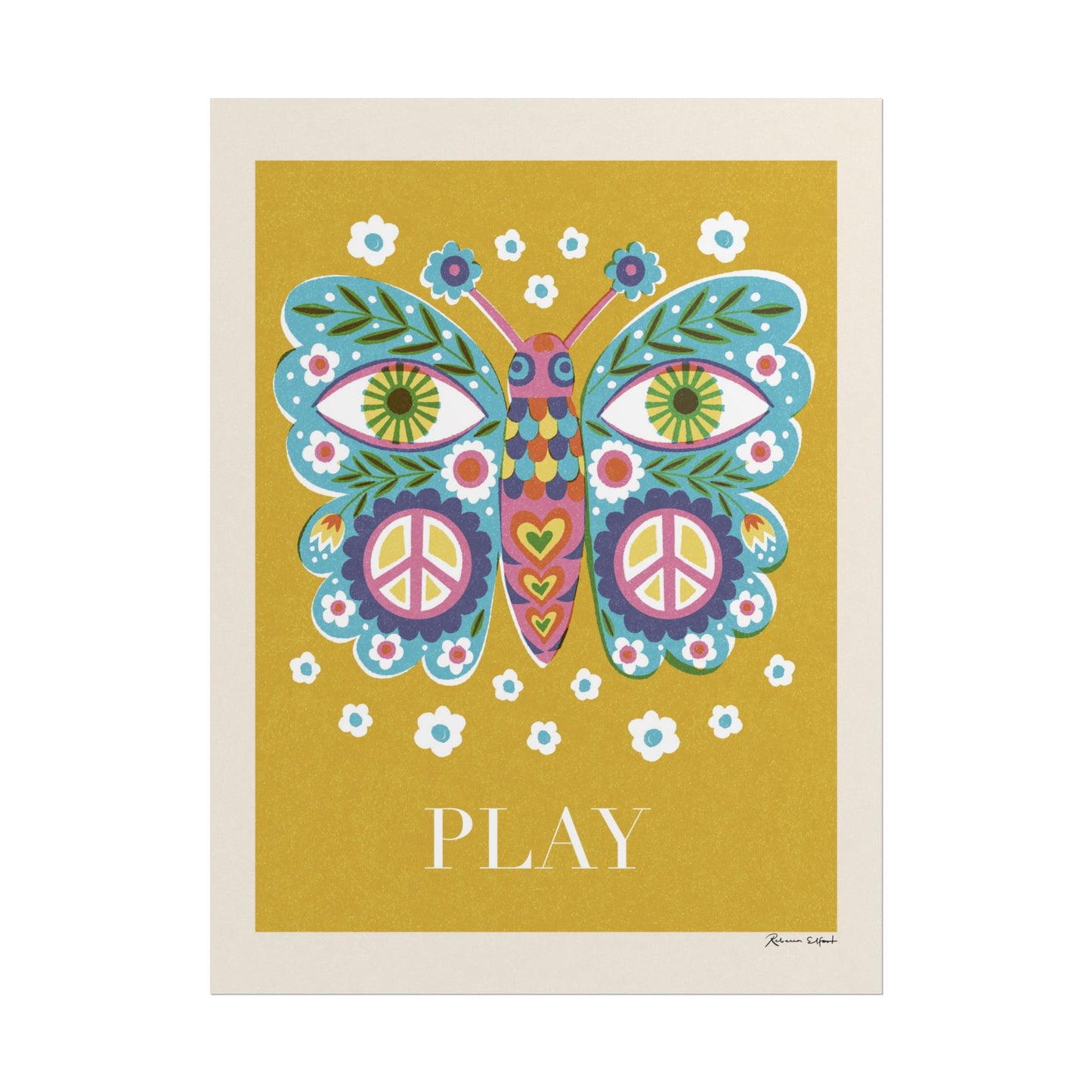 Peace Series: Butterfly "Play" Art Print