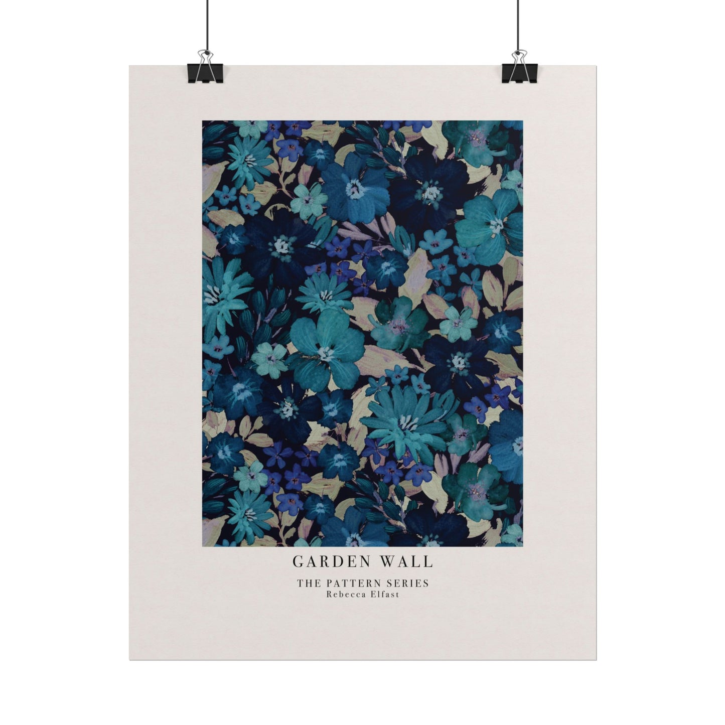 Garden Wall Blue - The Pattern Series - Art Print