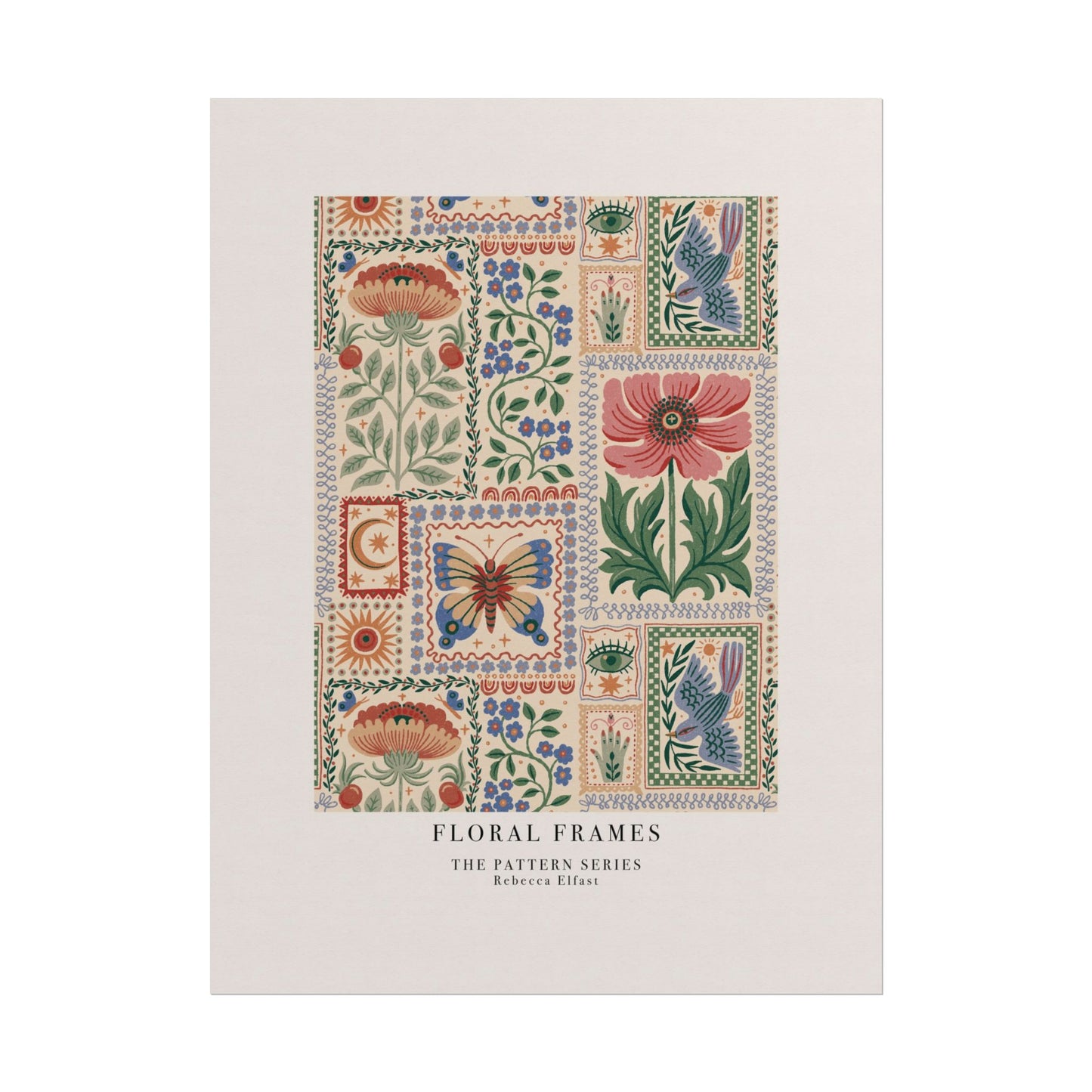 Floral Frames - The Pattern Series - Art Print