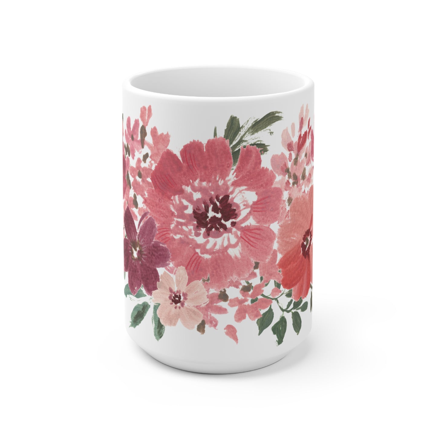 Coral Flowerbed Printed Ceramic Mug