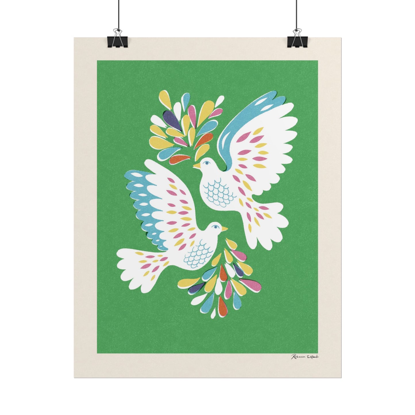 Peace Series: Love Birds Art Print