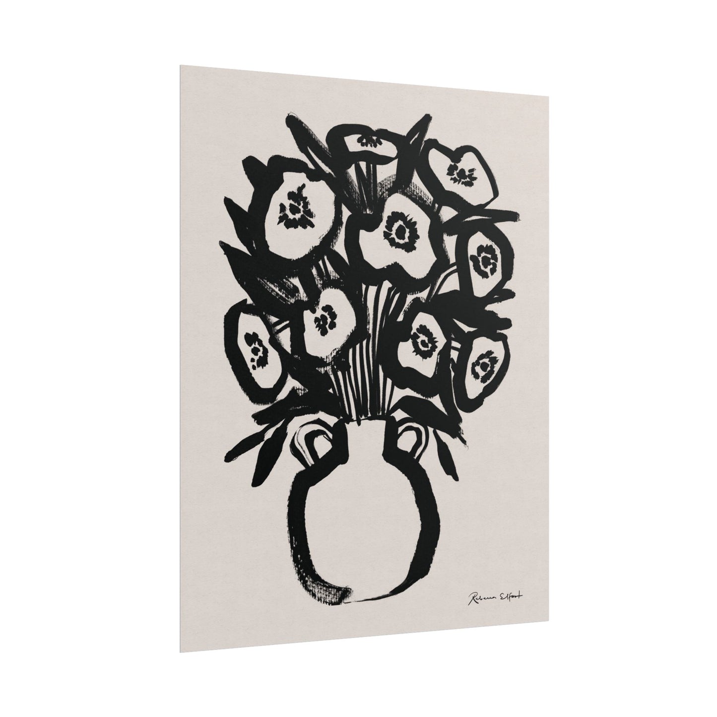 Bold Ink Bouquet - Art Print