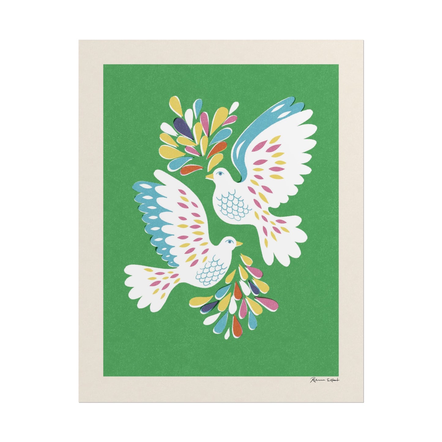 Peace Series: Love Birds Art Print