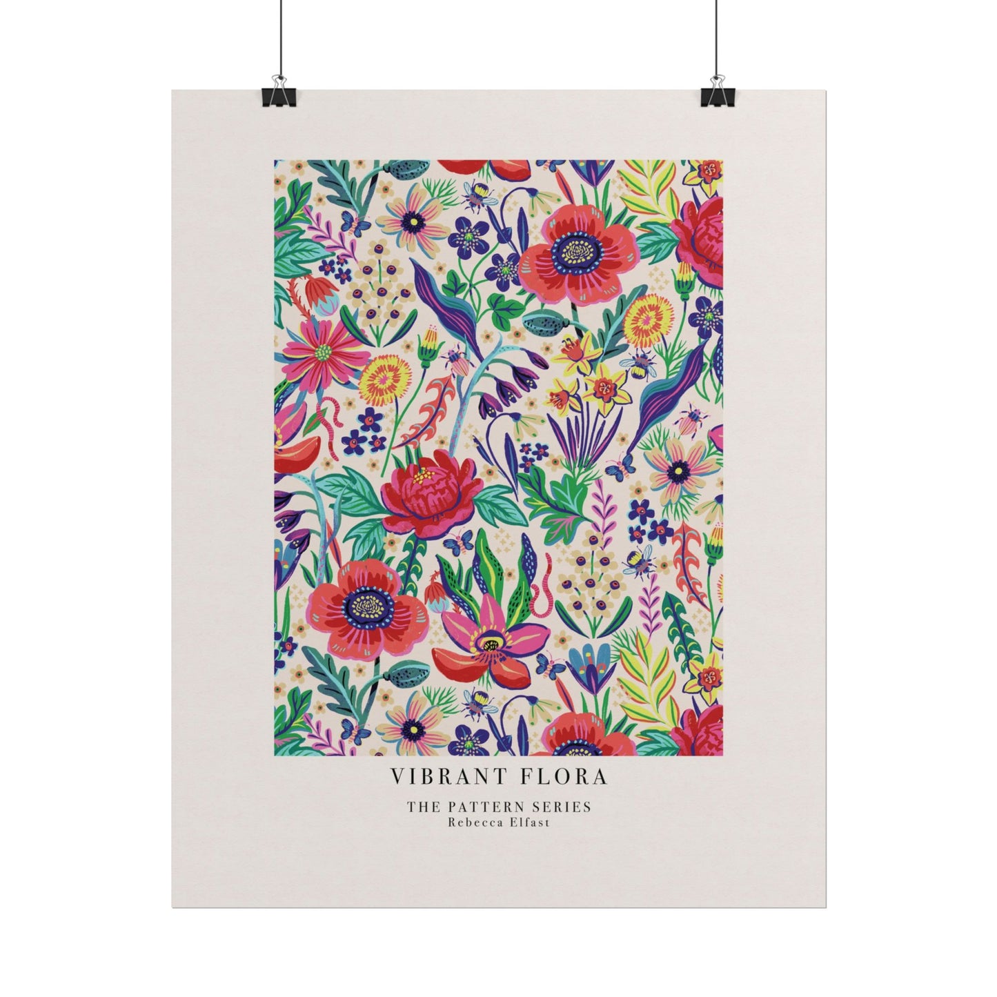 Vibrant Flora - The Pattern Series - Art Print
