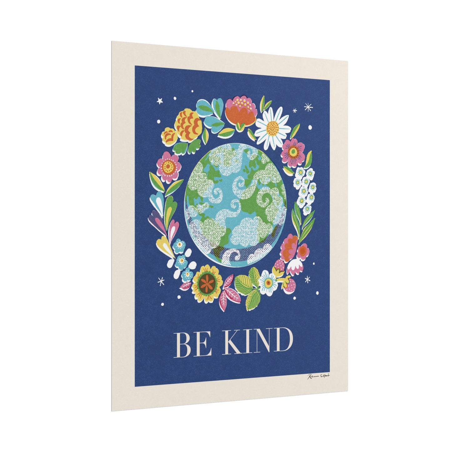 Peace Series: Planet Earth 'Be Kind' Art Print