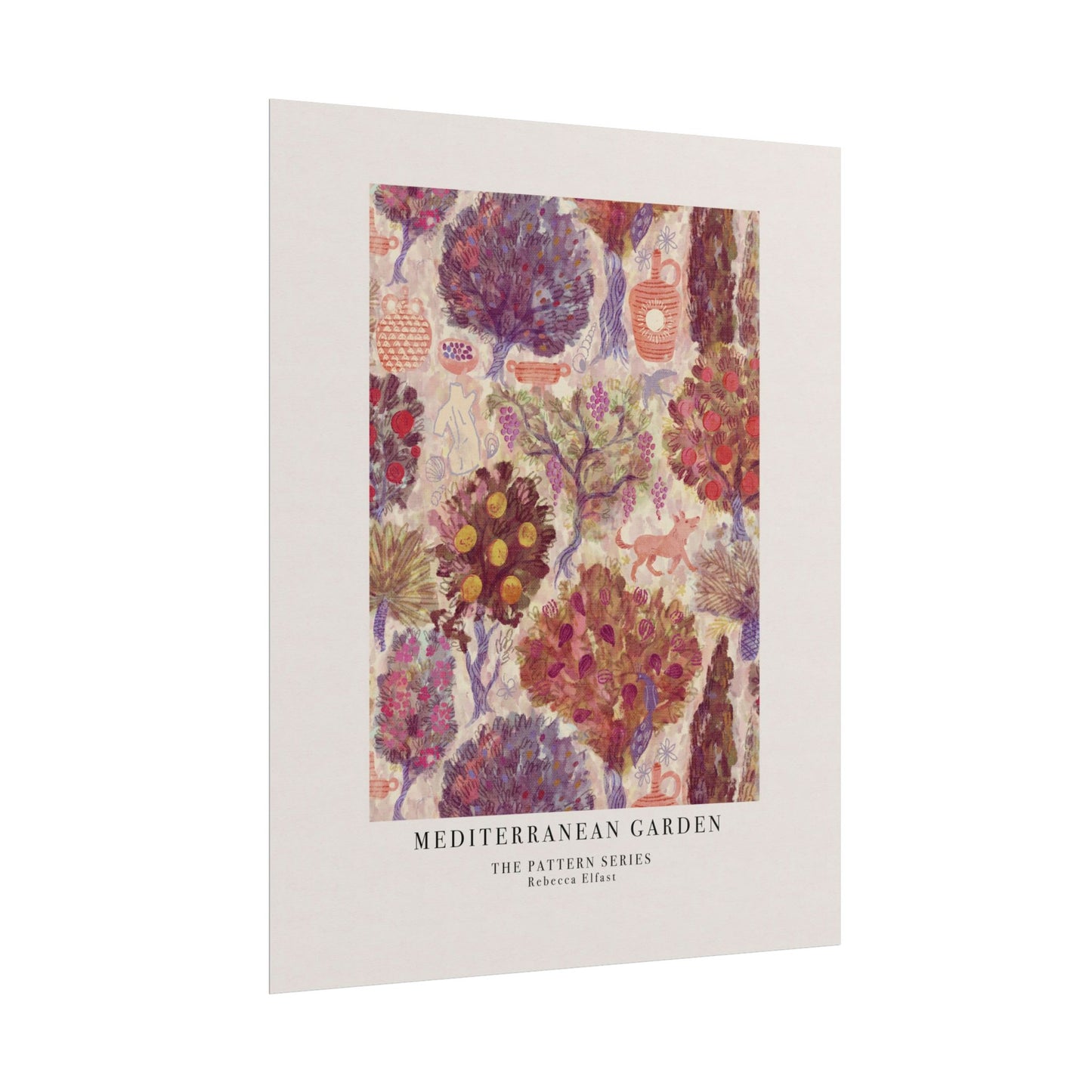 Mediterranean Garden - The Pattern Series - Art Print