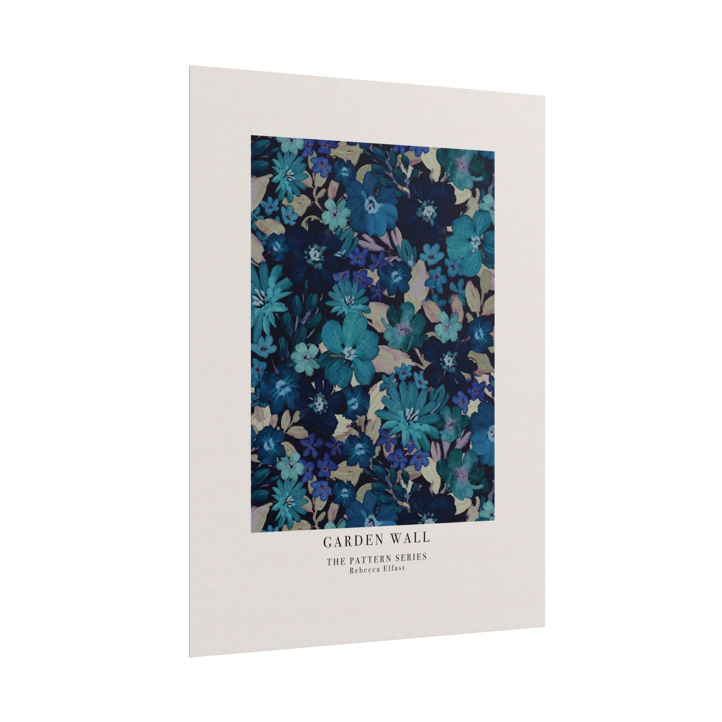 Garden Wall Blue - The Pattern Series - Art Print