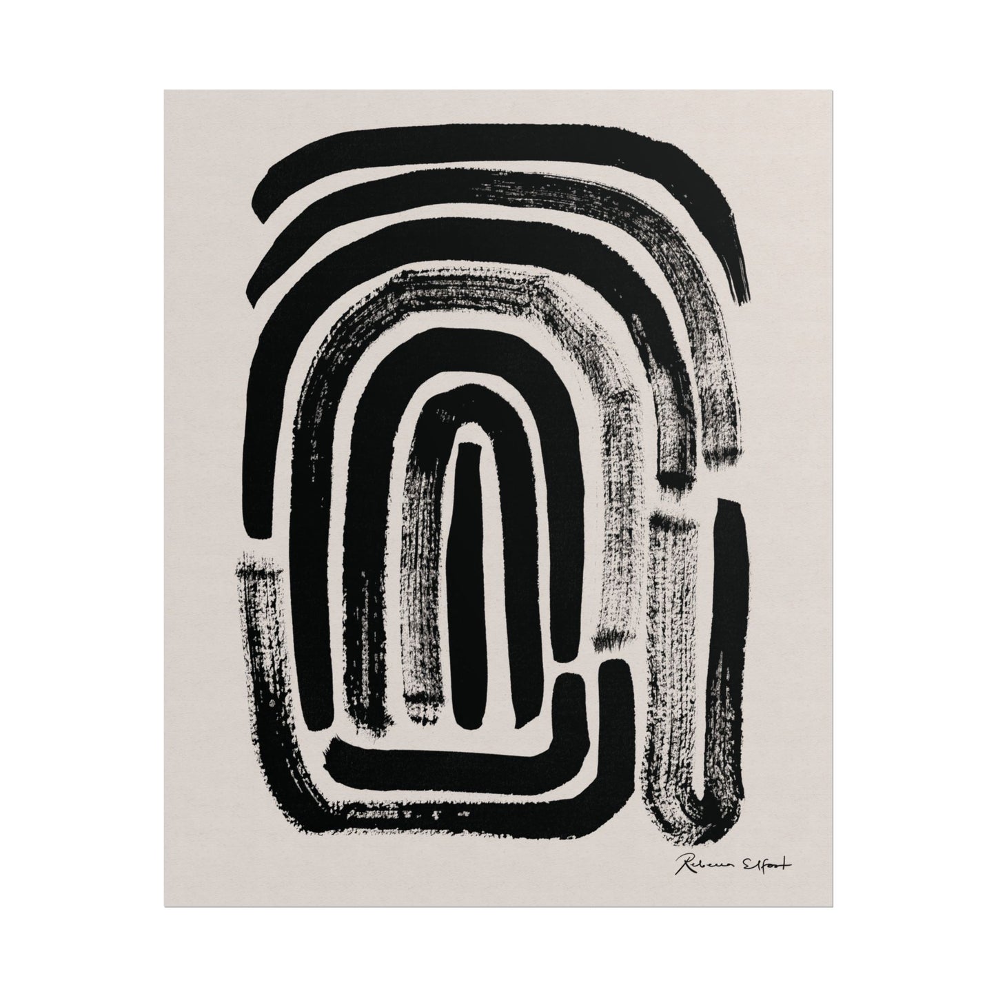 Abstract Ink Fingerprint 1 - Art Print