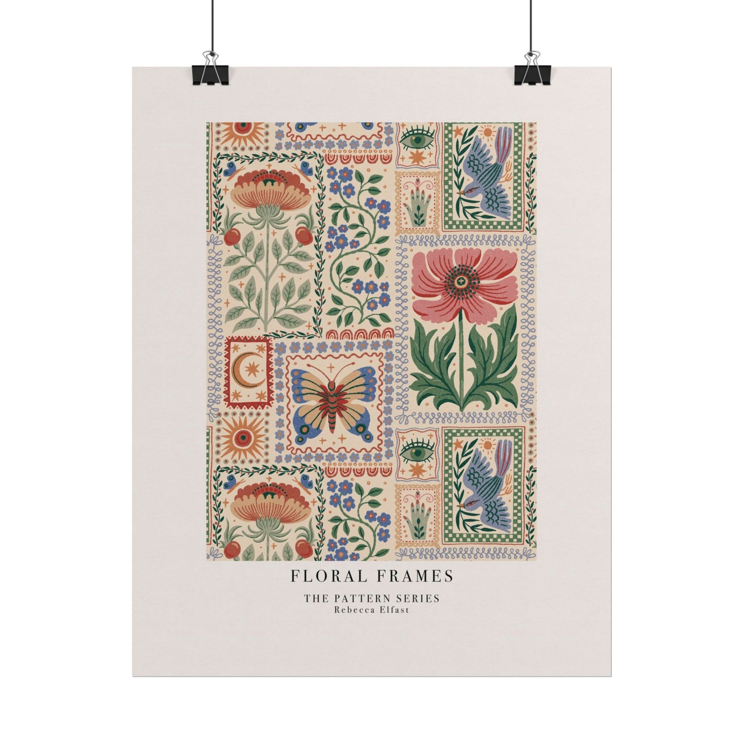 Floral Frames - The Pattern Series - Art Print