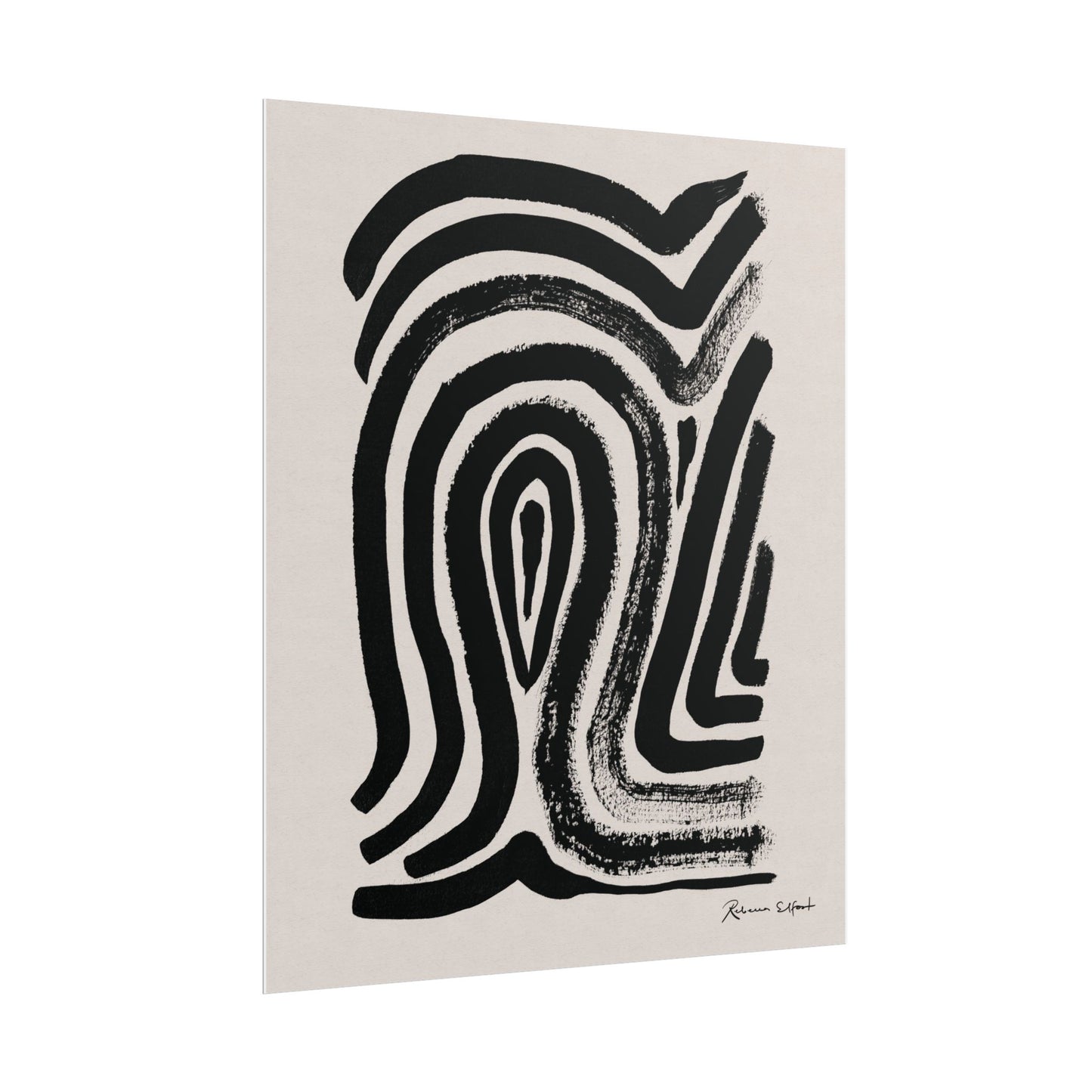 Abstract Ink Fingerprint 2 - Art Print