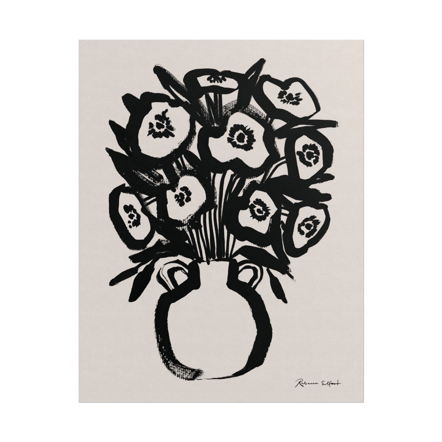 Bold Ink Bouquet - Art Print