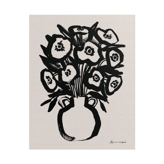 Bold Ink Bouquet - Art Print