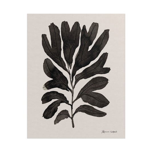 Abstract Ink Seaweed Branch - Art Print