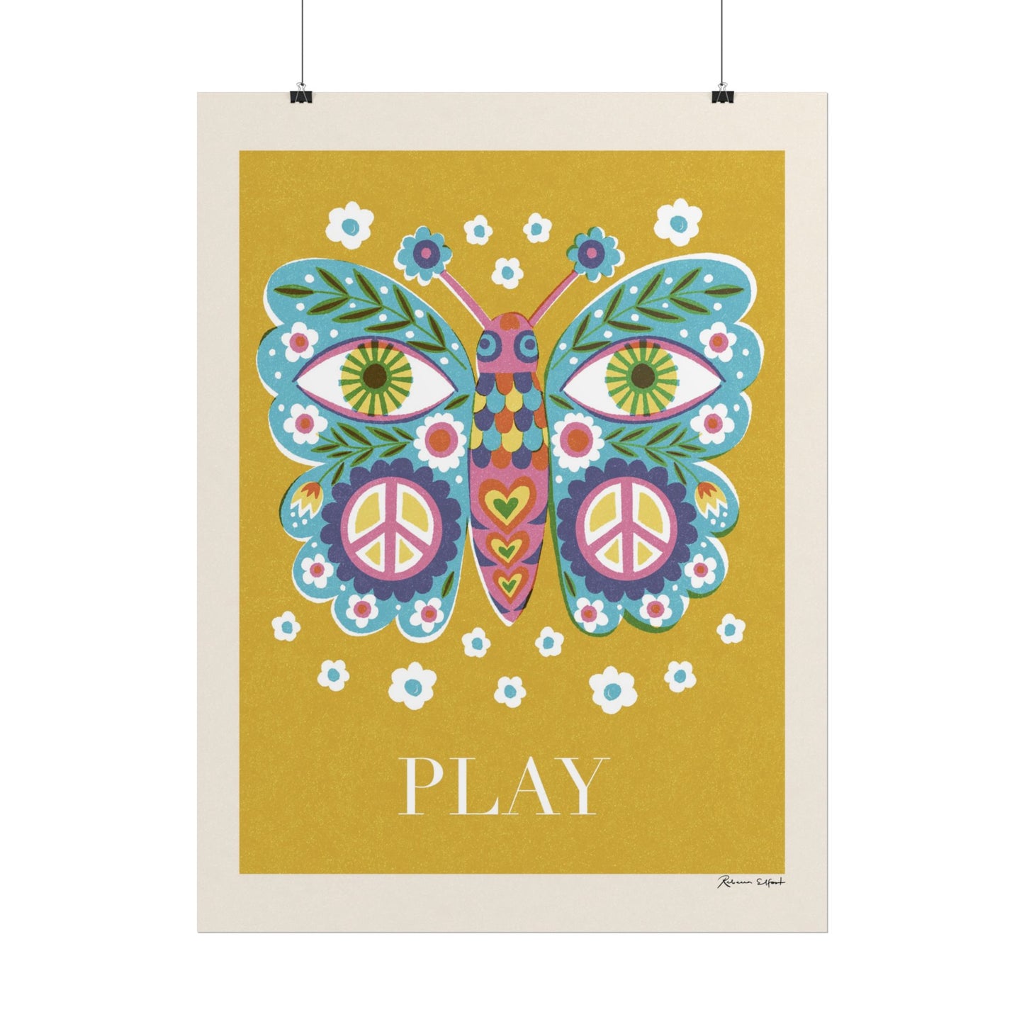 Peace Series: Butterfly "Play" Art Print