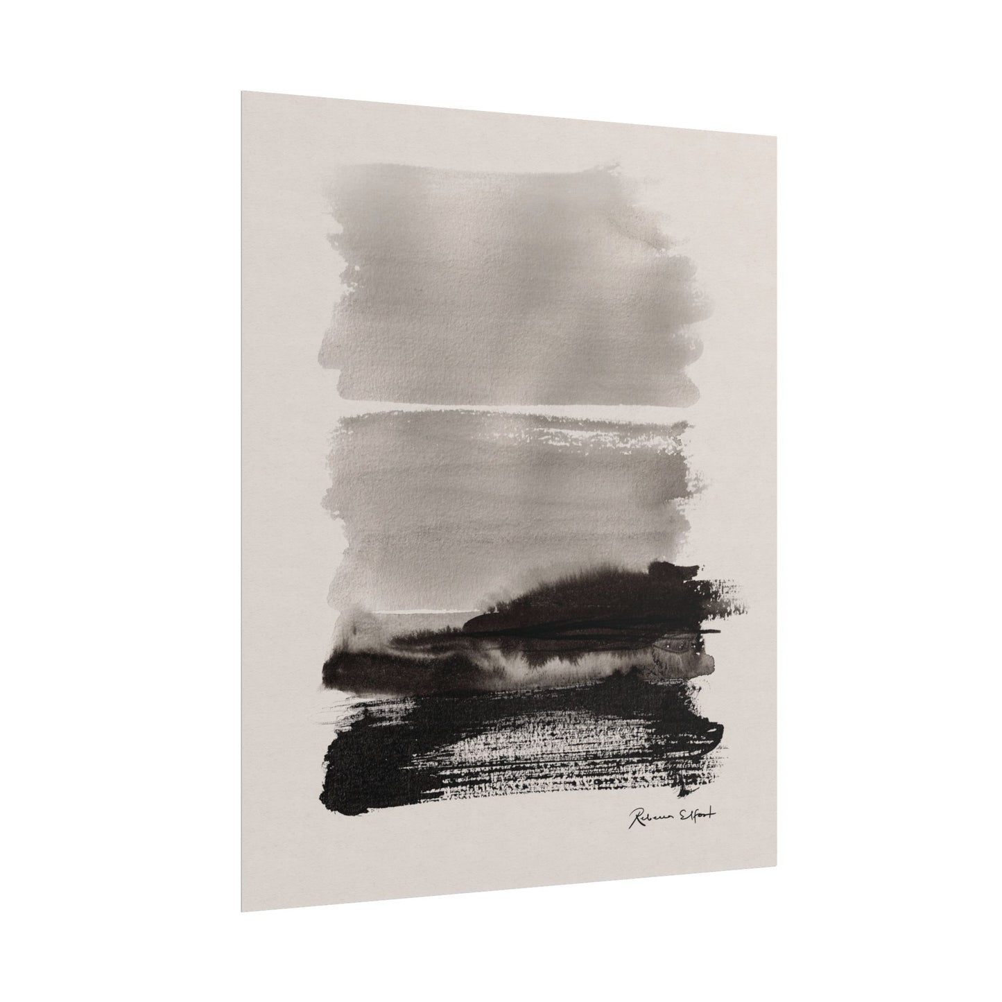 Abstract Ink Seascape - Art Print