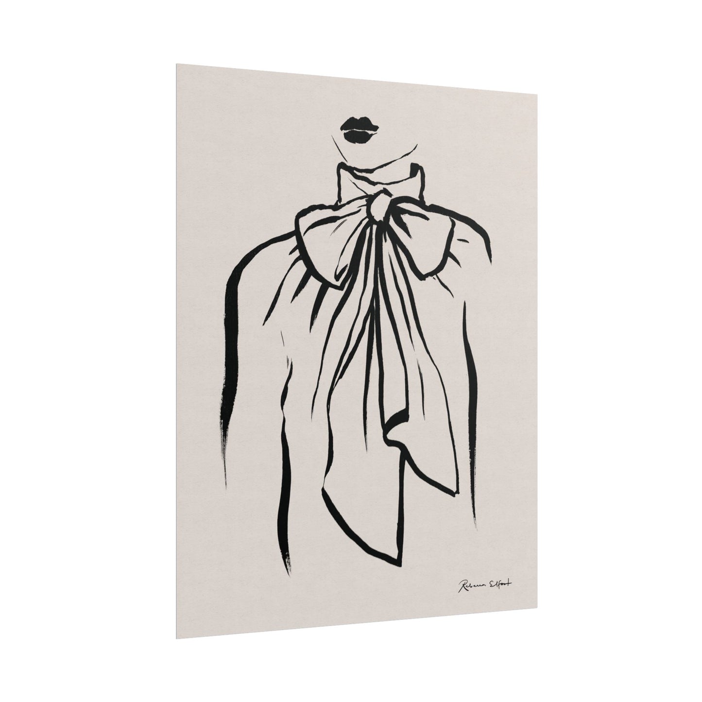 Bow Tie Blouse - Art Print