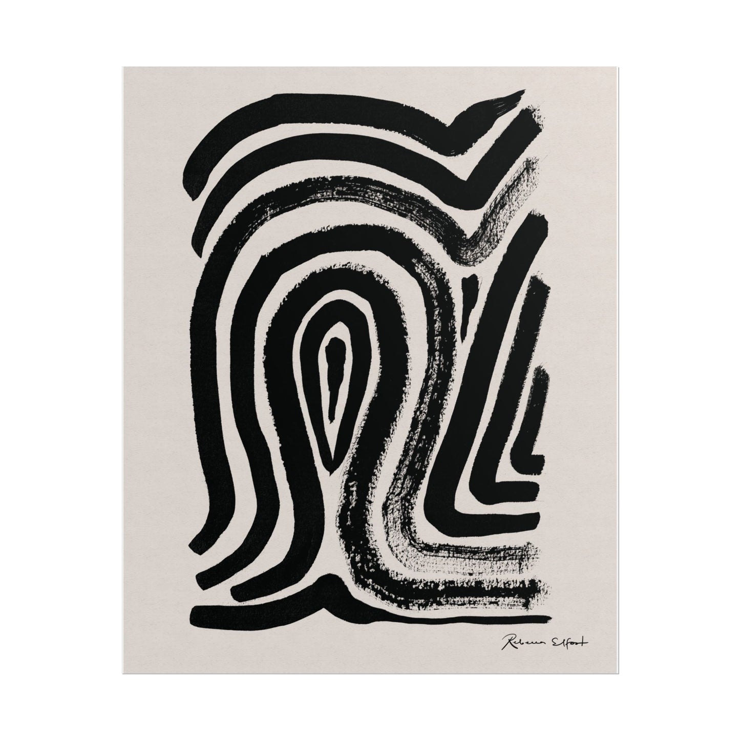 Abstract Ink Fingerprint 2 - Art Print