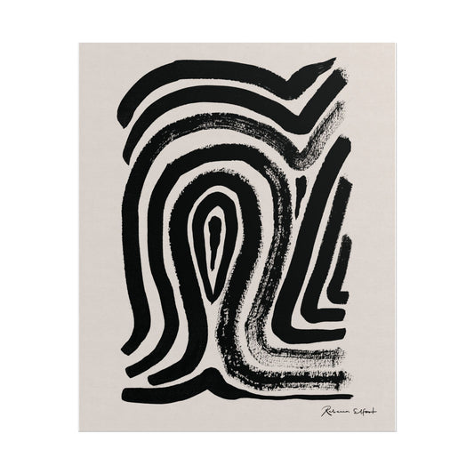 Abstract Ink Fingerprint 2 - Art Print
