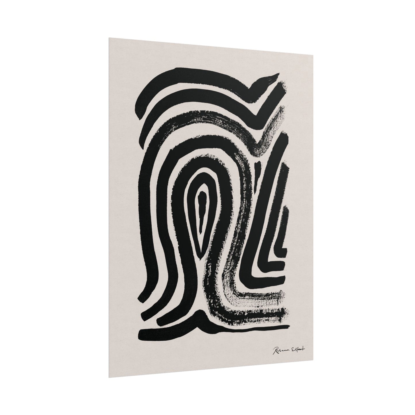 Abstract Ink Fingerprint 2 - Art Print
