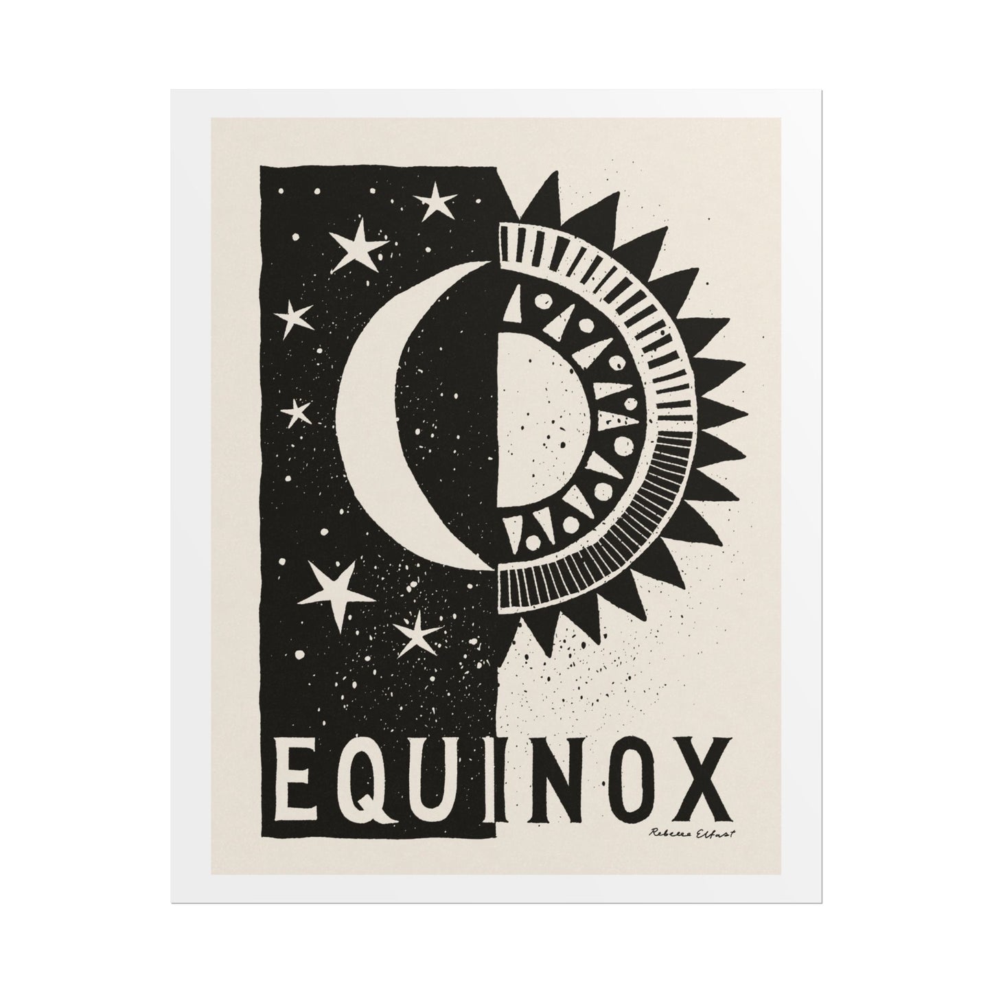 Equinox Sun and Moon Art Print