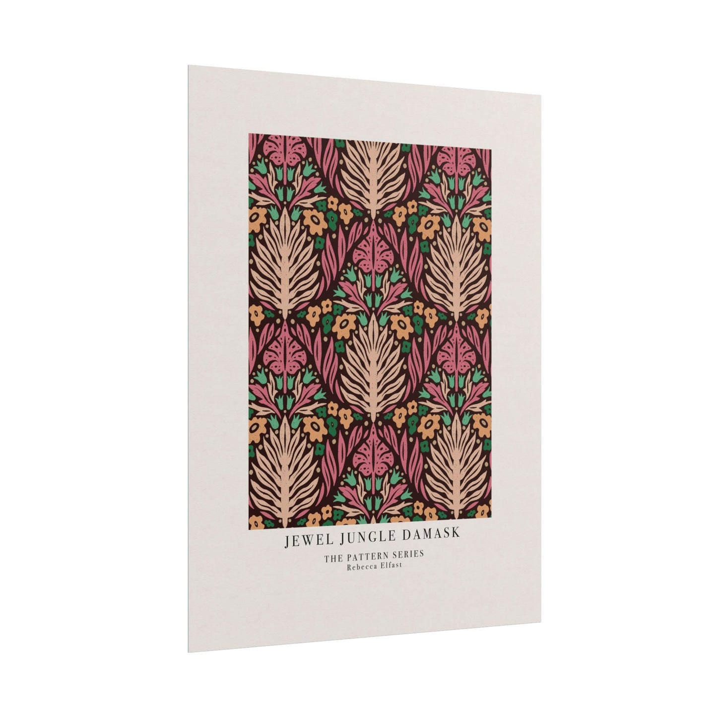 Jewel Jungle Damask - The Pattern Series - Art Print