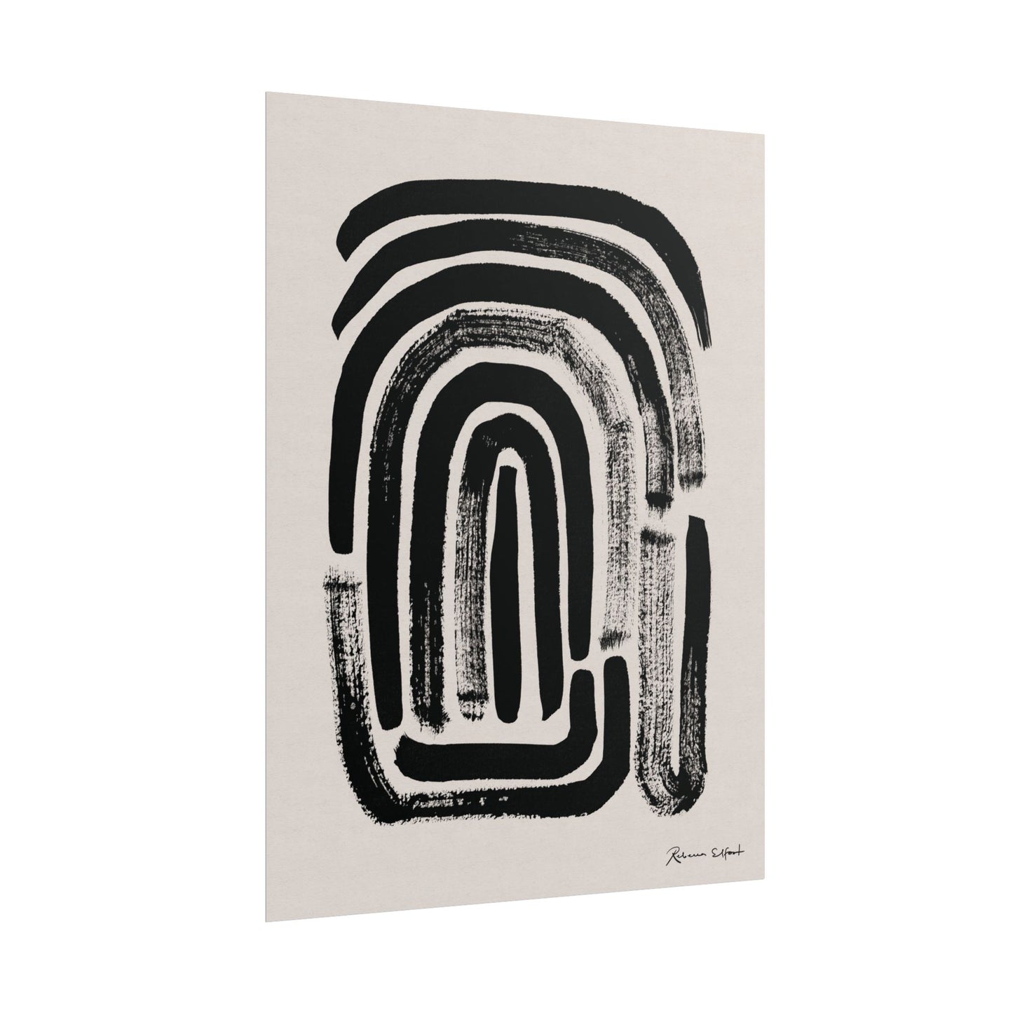 Abstract Ink Fingerprint 1 - Art Print