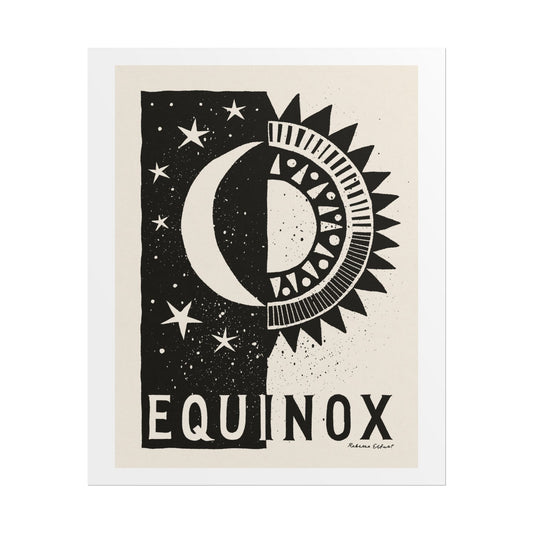 Equinox Sun and Moon Art Print
