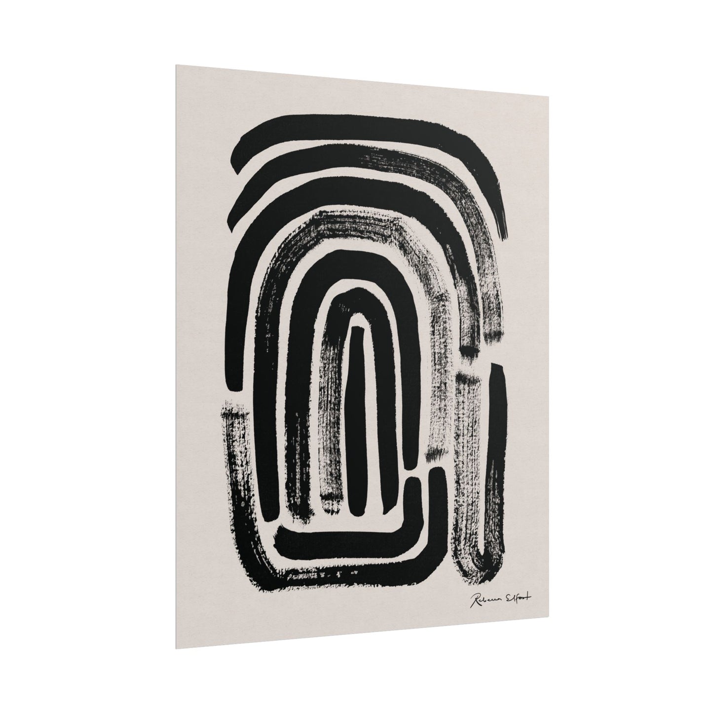 Abstract Ink Fingerprint 1 - Art Print