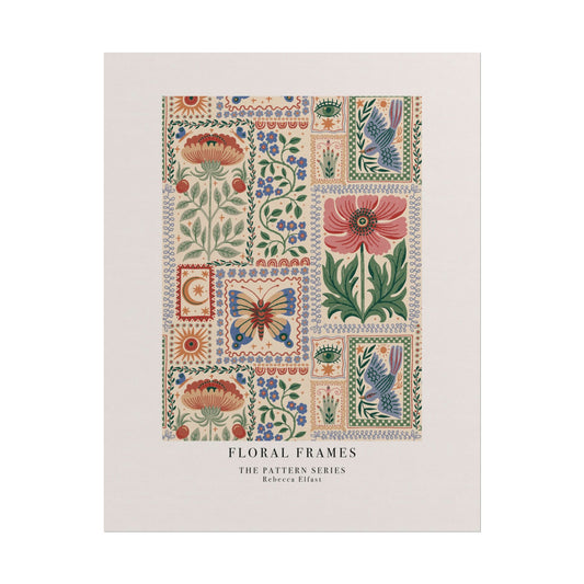 Floral Frames - The Pattern Series - Art Print