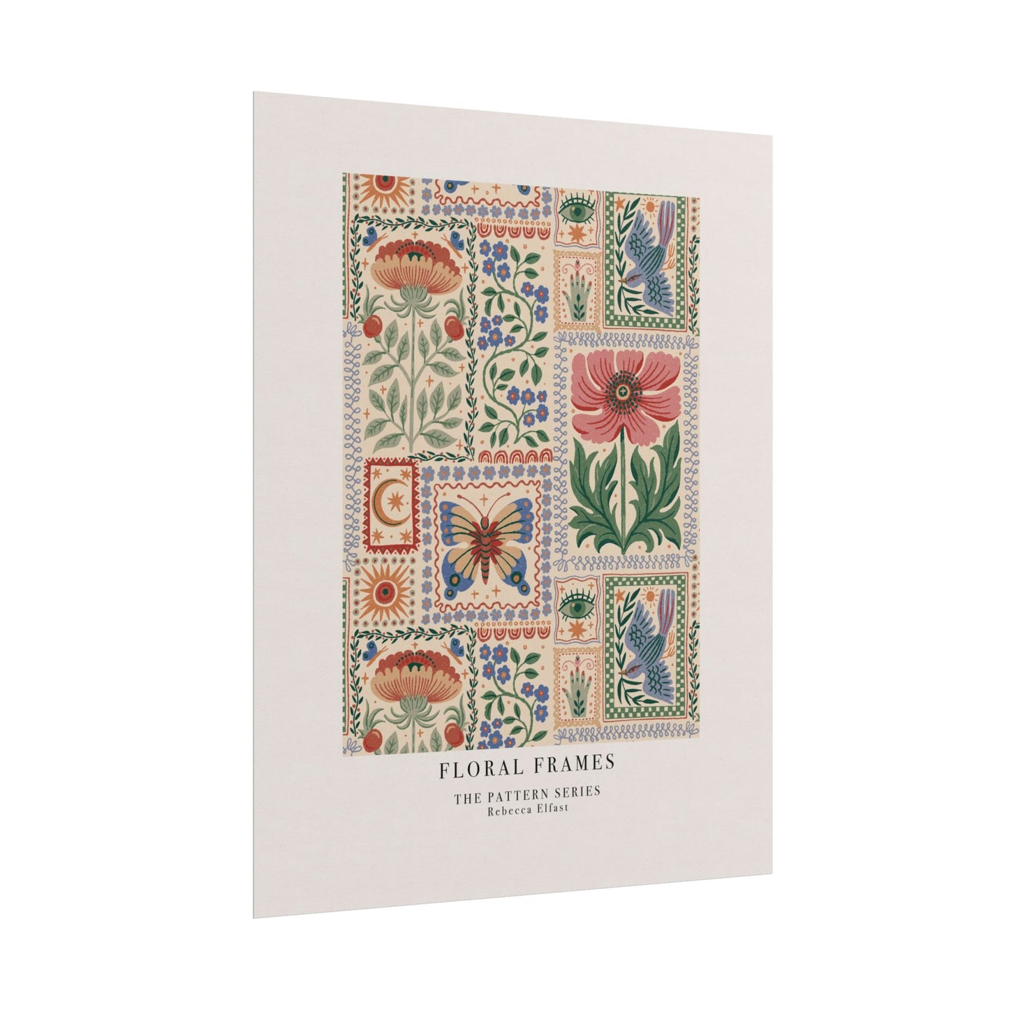 Floral Frames - The Pattern Series - Art Print