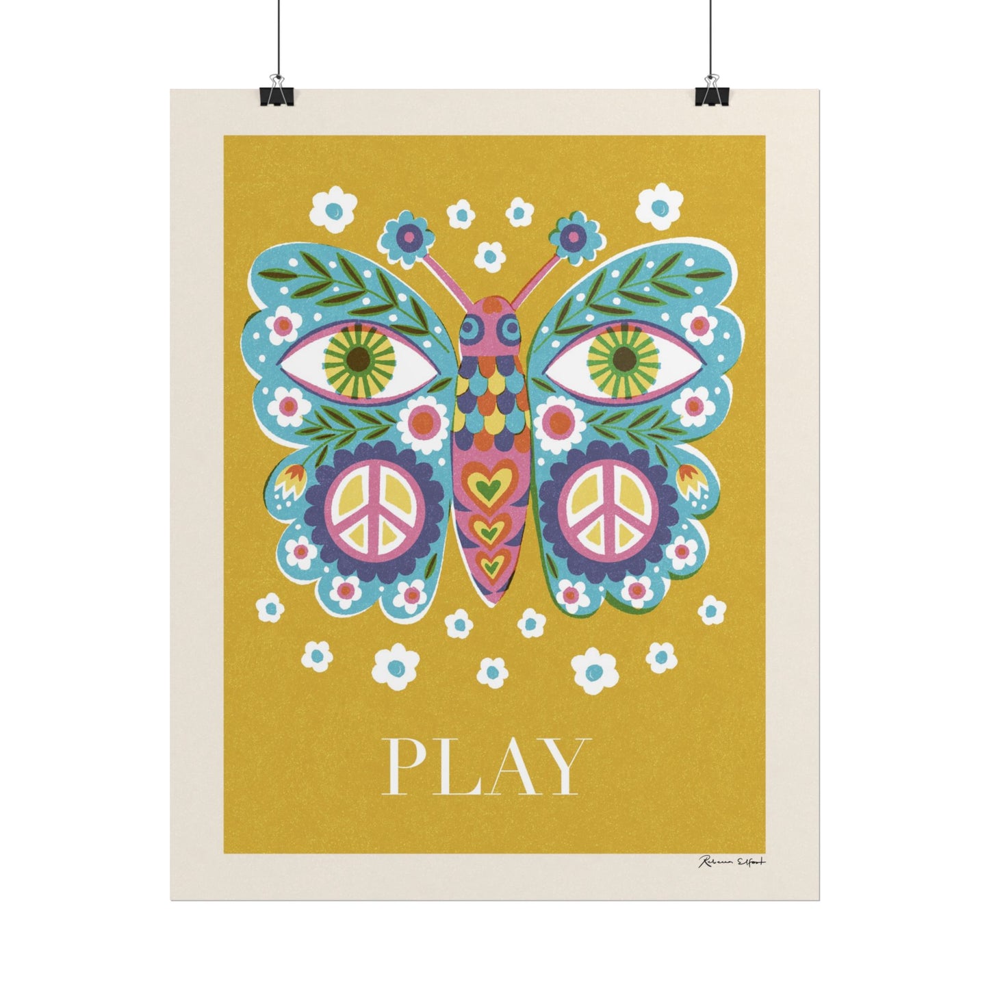 Peace Series: Butterfly "Play" Art Print